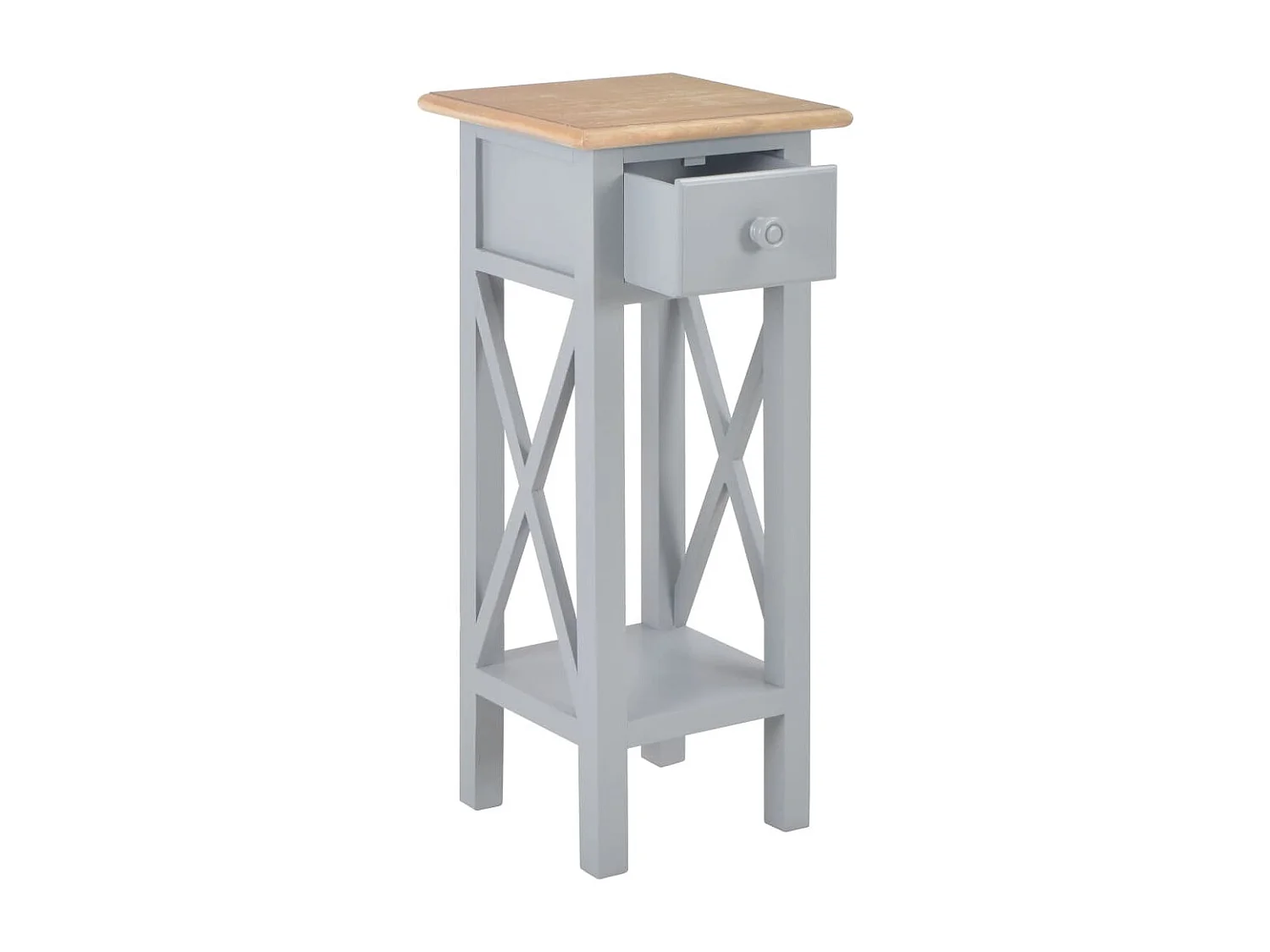 Table d'appoint Gris 27 x 27x65,5 Bois