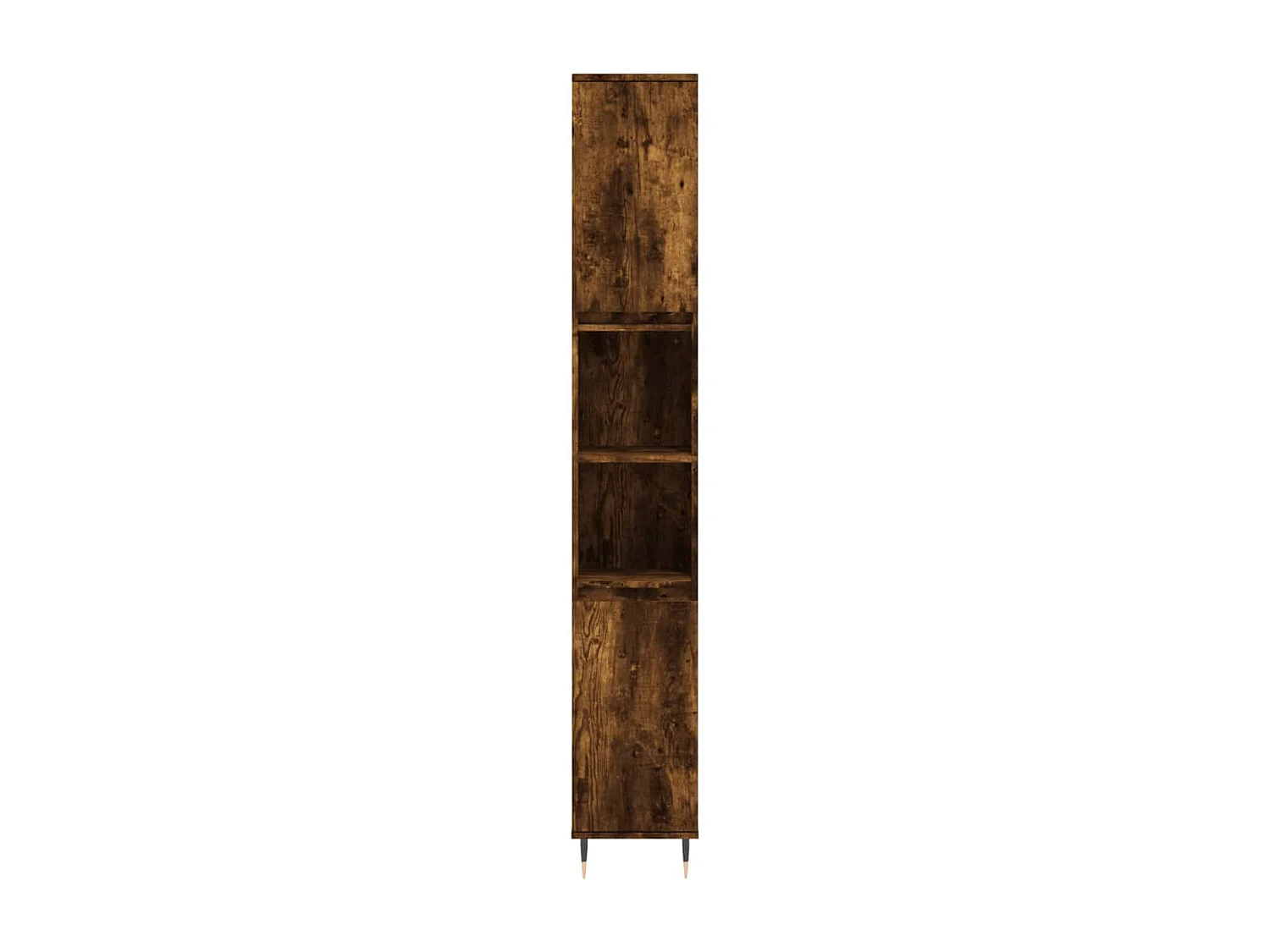 Armoire de bain chêne fumé 30x30x190 bois d'ingénierie
