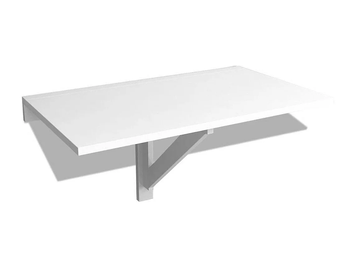 Table murale rabattable 100x60 Blanc