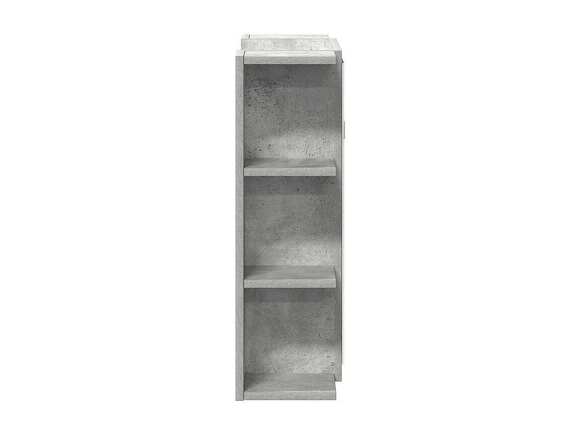 Armoire à miroir de bain Gris béton 80x20,5x64