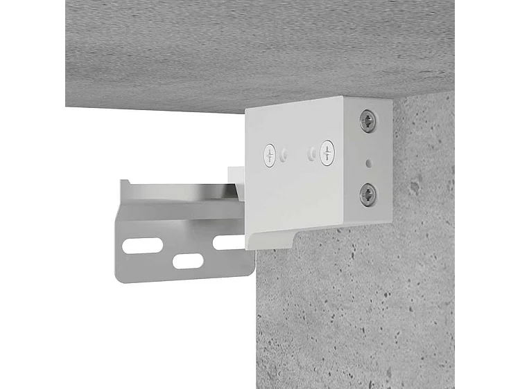 Armoire à miroir de bain Gris béton 80x20,5x64