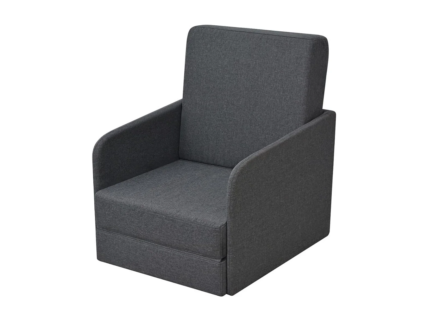 Fauteuil convertible Gris foncé Tissu
