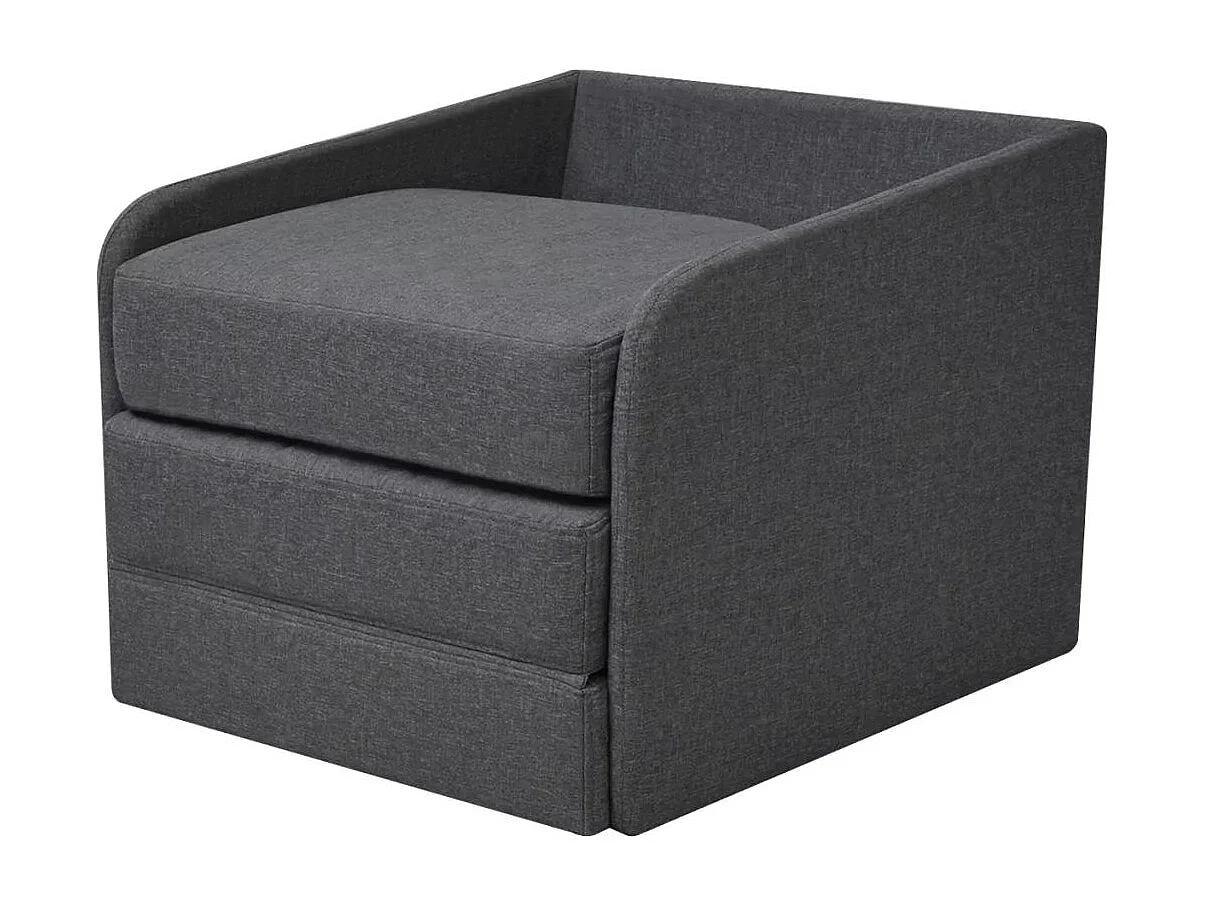Fauteuil convertible Gris foncé Tissu