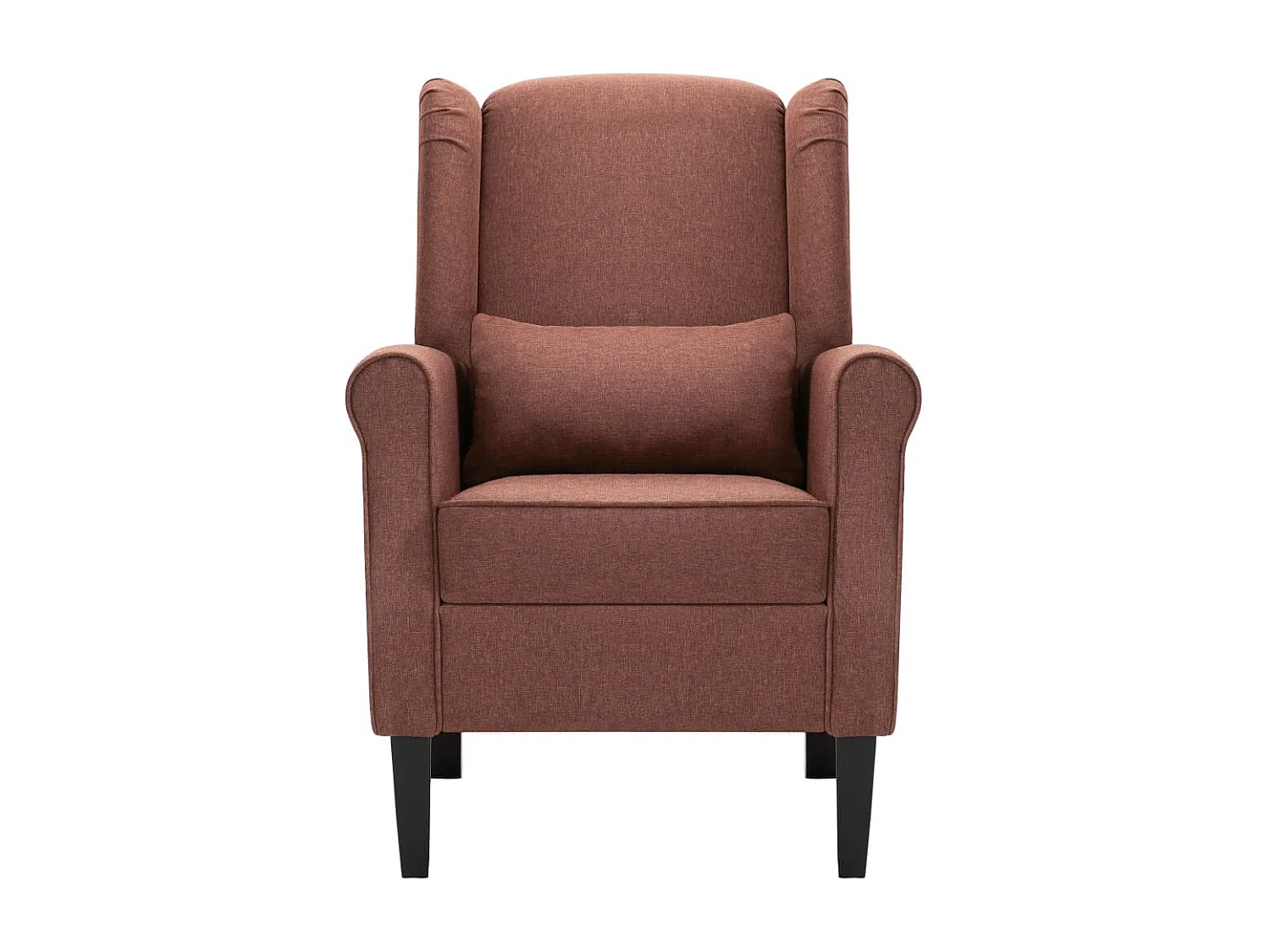 Fauteuil Marron Tissu Kiza