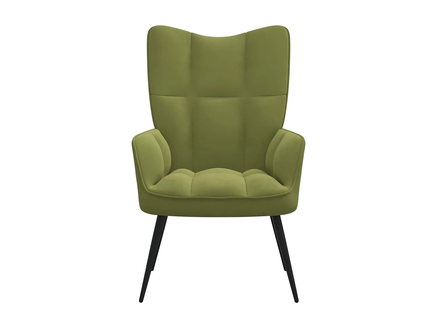 Fauteuil bergère Vert clair Velours