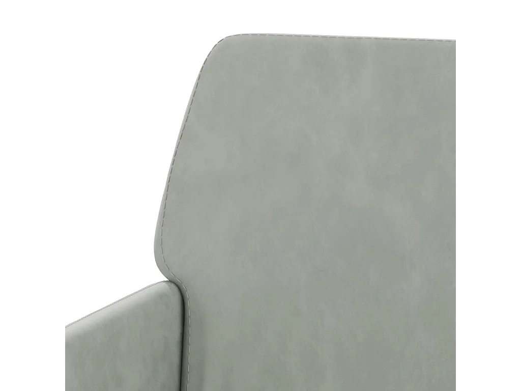 Fauteuil Gris clair 62x79x79 Velours