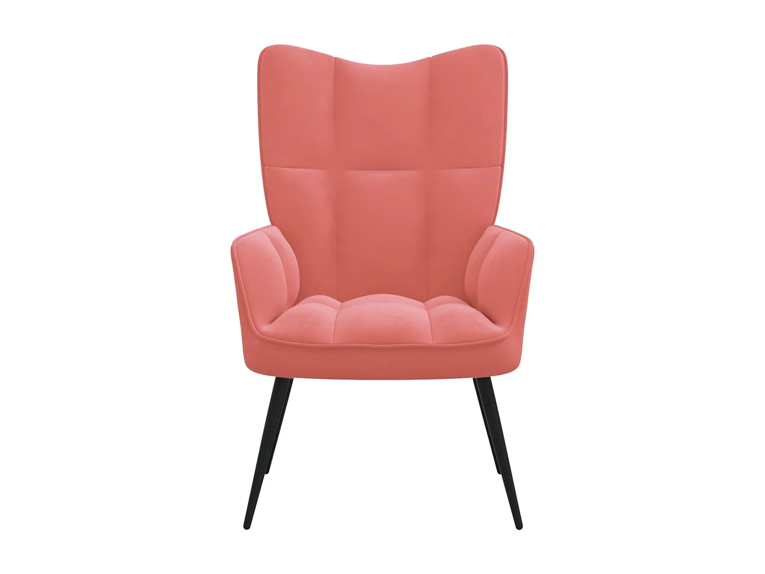 fauteuil bergère Rose Velours