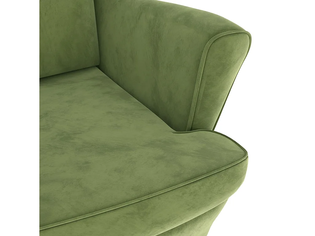 Fauteuil Vert clair Velours 2
