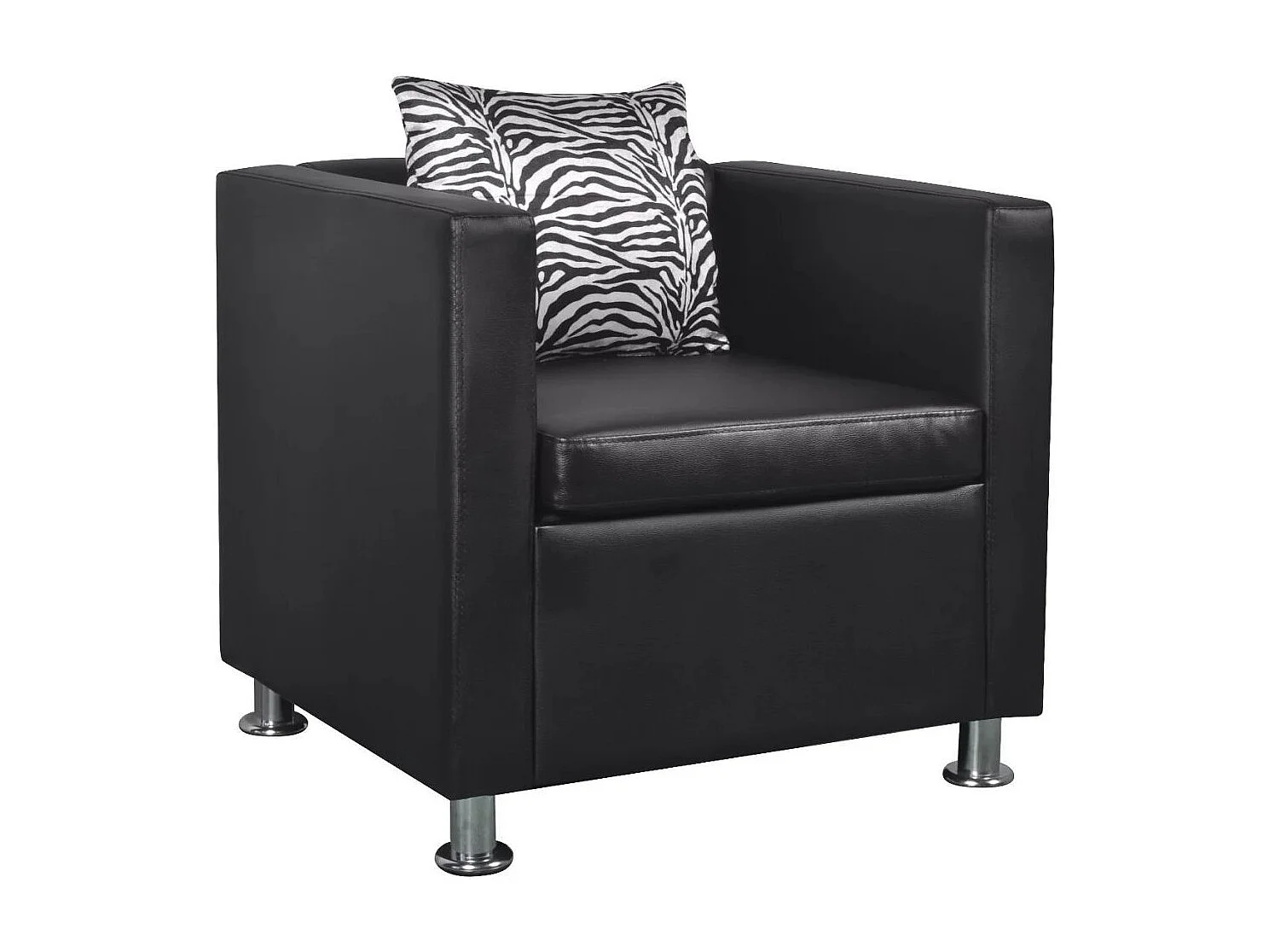 Fauteuil Noir Similicuir 2