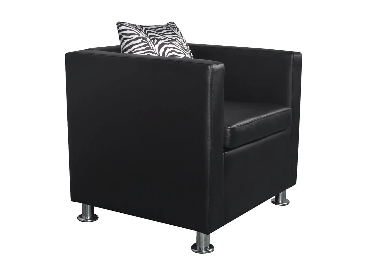 Fauteuil Noir Similicuir 2