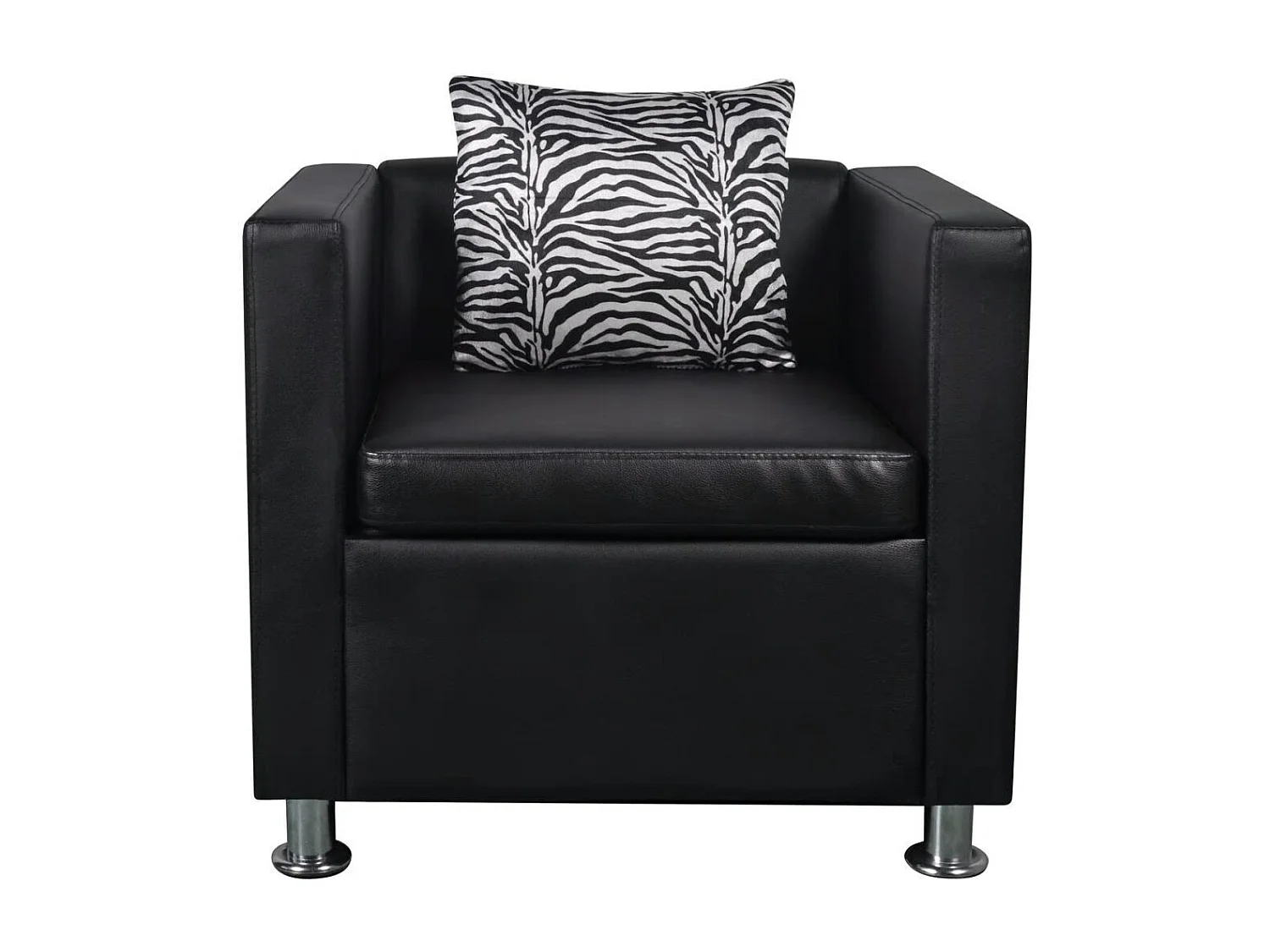 Fauteuil Noir Similicuir 2
