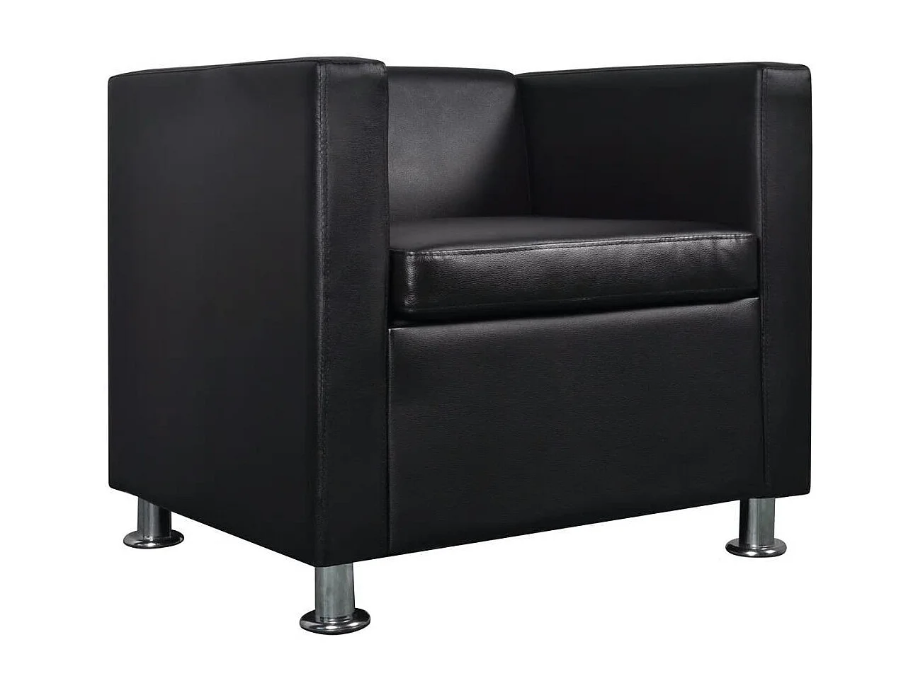 Fauteuil Noir Similicuir 2