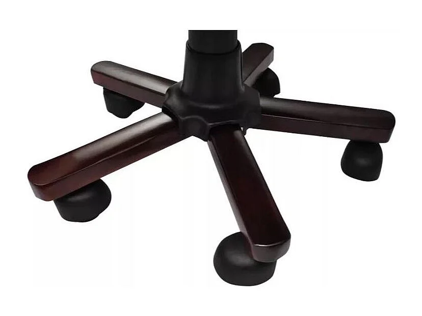 Fauteuil avec accoudoir cuir et bois massif blanc Nouram