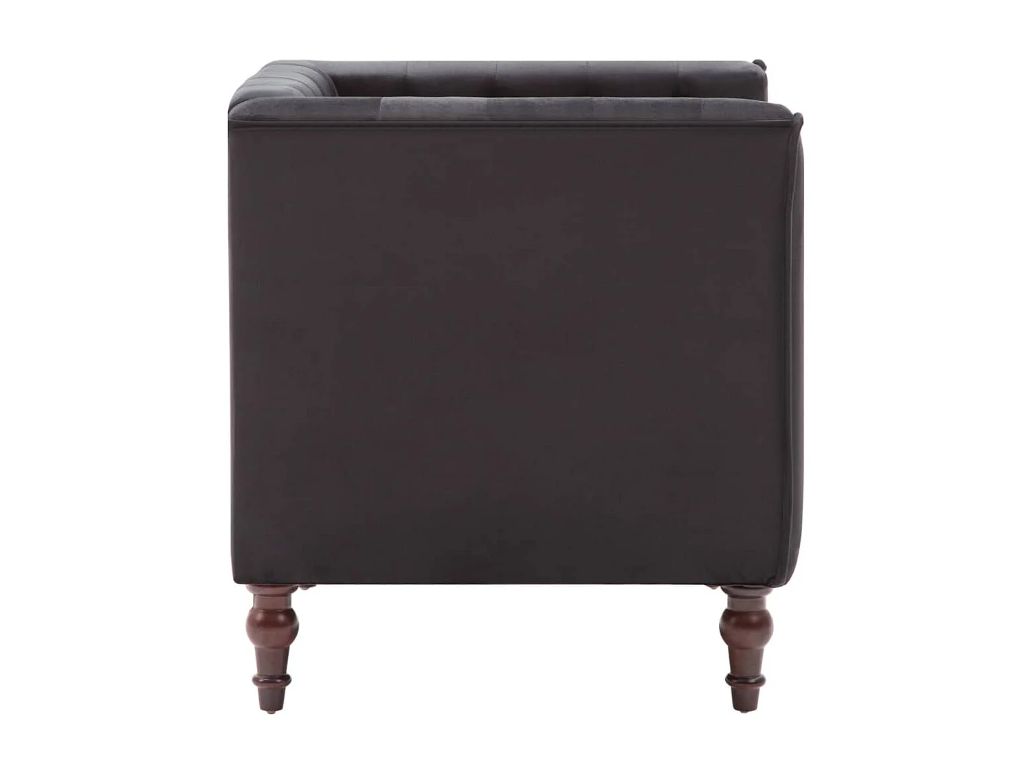 Fauteuil Noir Velours 4