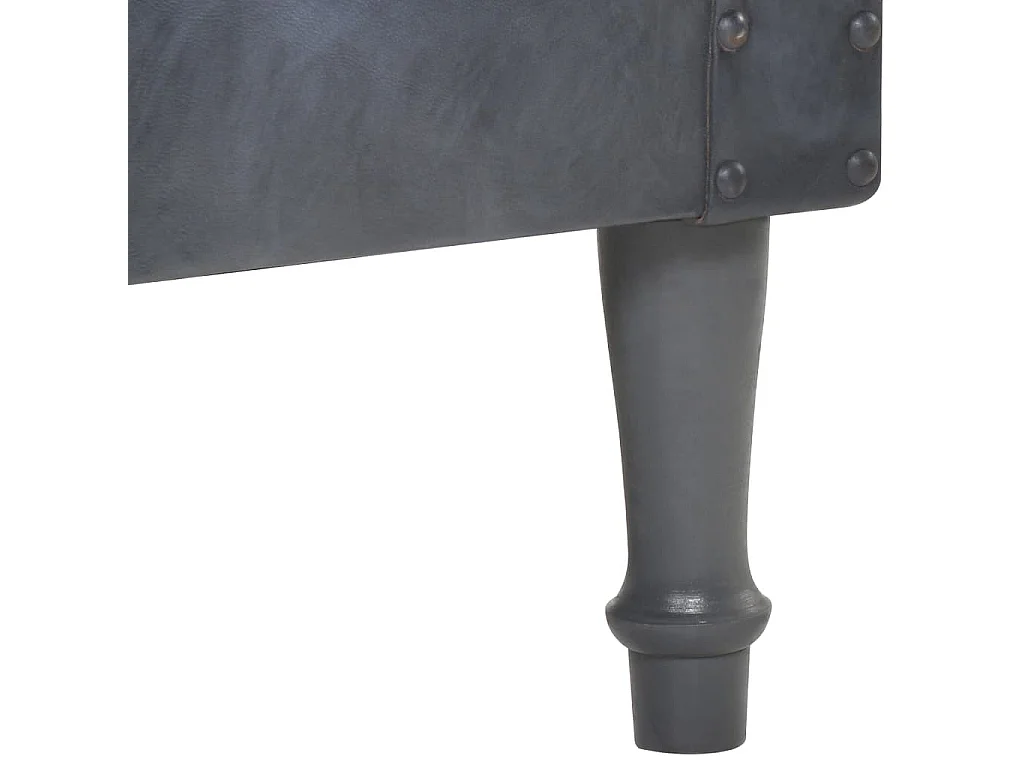 Fauteuil Gris Cuir véritable