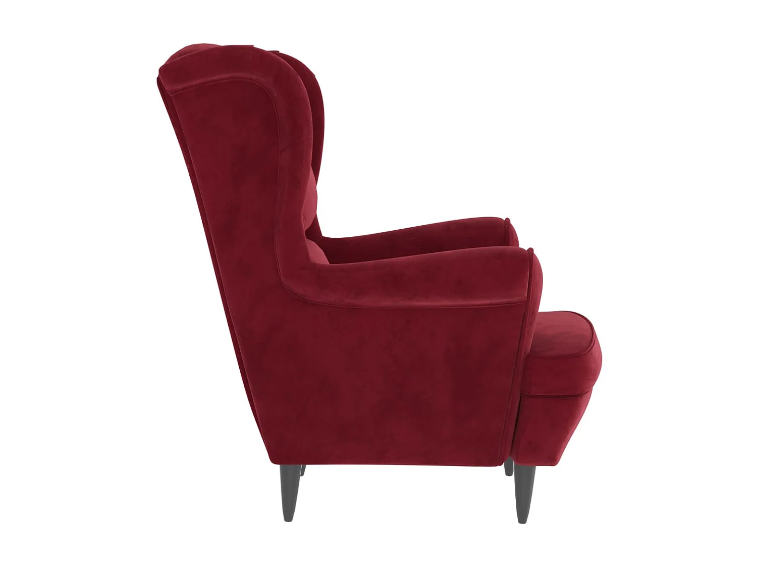 Fauteuil Rouge bordeaux Velours