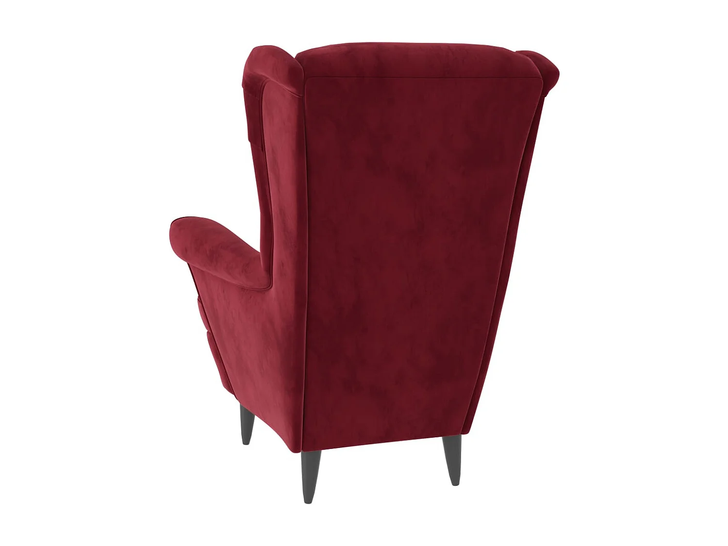 Fauteuil Rouge bordeaux Velours