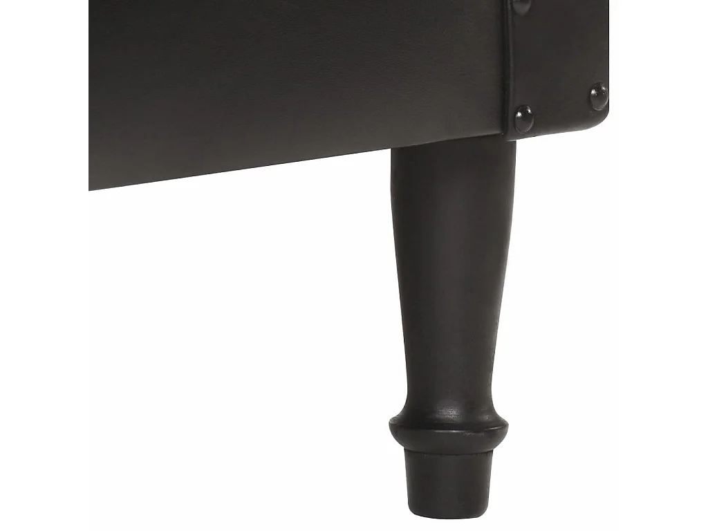 Fauteuil Noir Cuir véritable 7