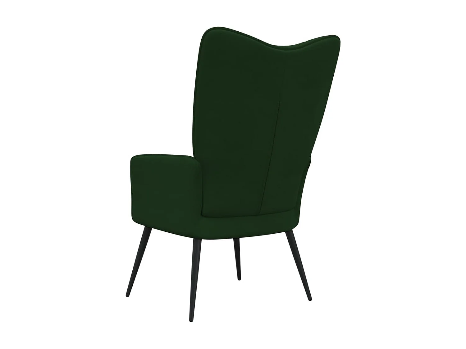 Fauteuil bergère Vert foncé Velours