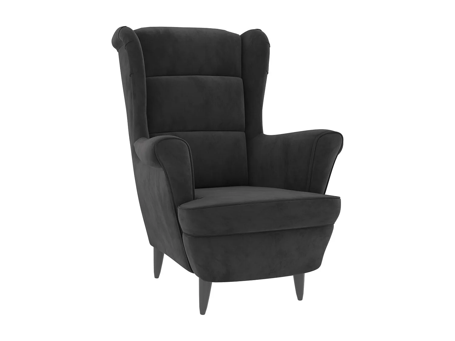 Fauteuil Gris foncé Velours 2