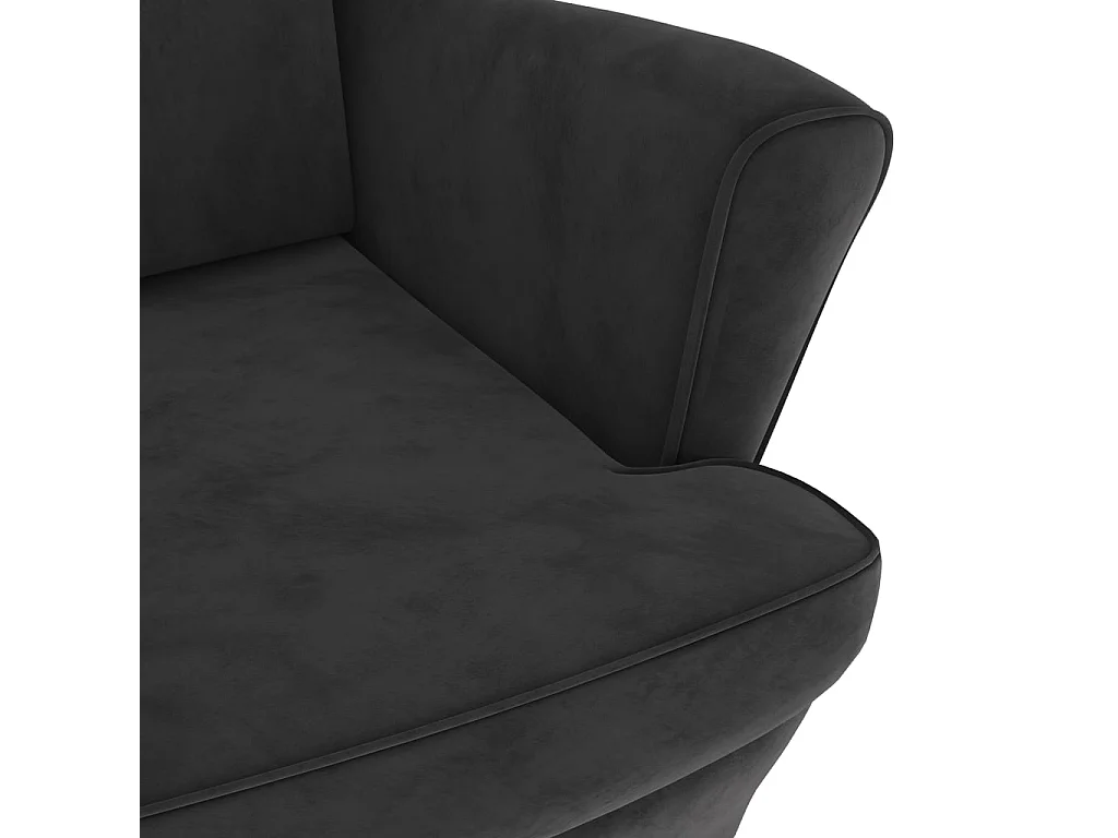 Fauteuil Gris foncé Velours 2
