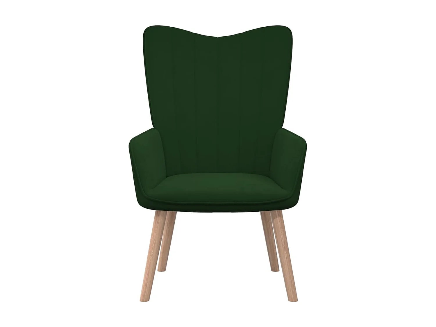 Fauteuil scandinave Vert foncé Velours