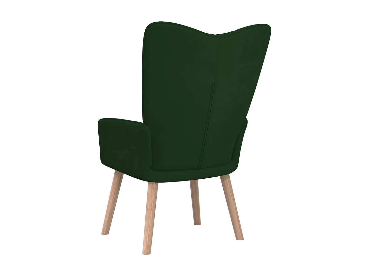 Fauteuil scandinave Vert foncé Velours