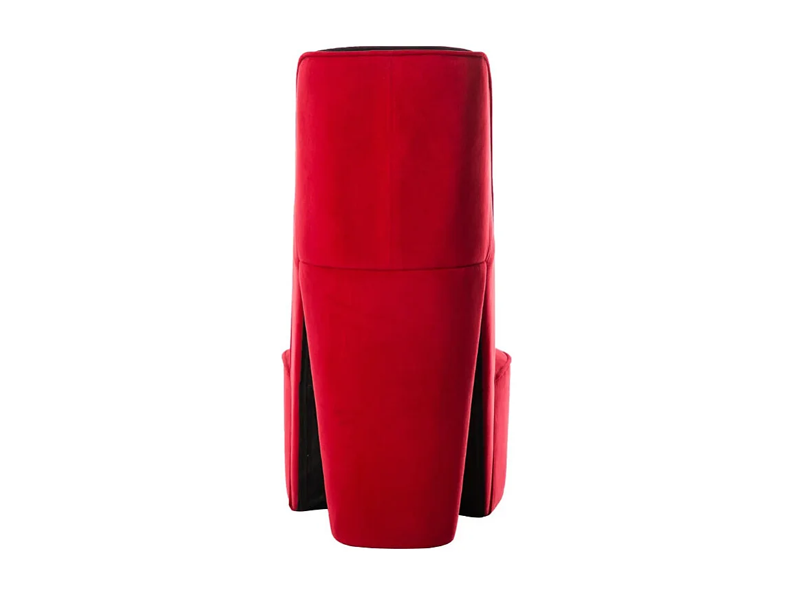 Fauteuil velours rouge Fahionly
