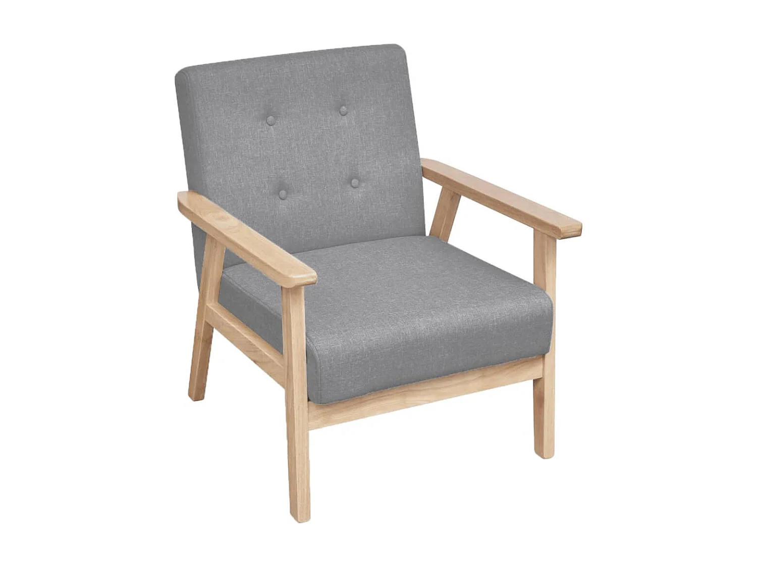 Fauteuil Gris clair Tissu 8