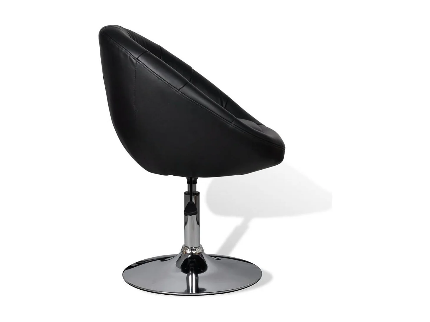 Fauteuil noir Similicuir Kapole - Lot de 2