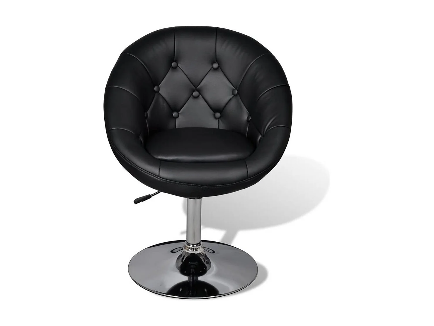 Fauteuil noir Similicuir Kapole - Lot de 2