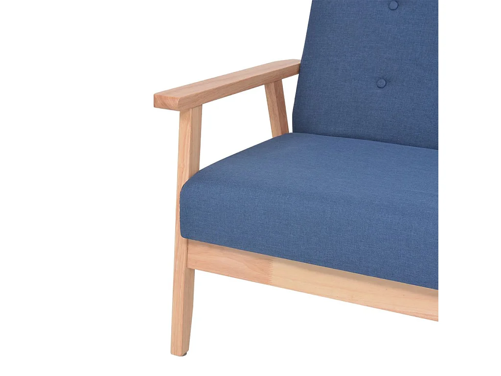 Fauteuil Bleu Tissu 2