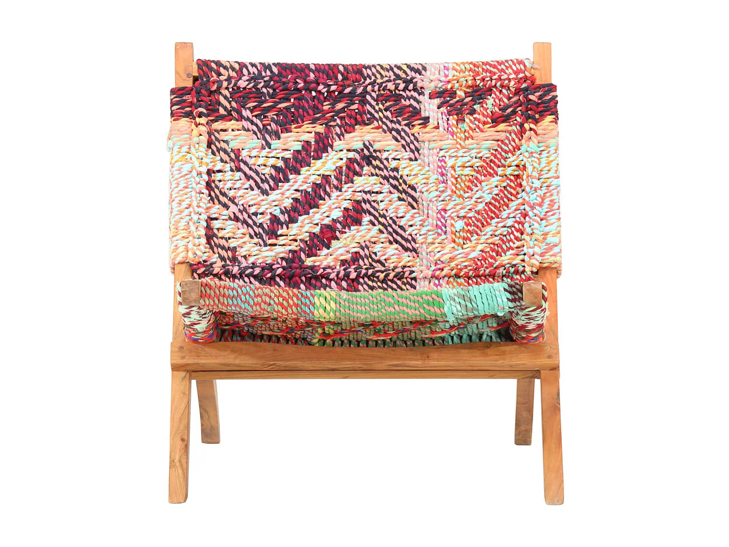 Chaise pliable Chindi Multicolore Tissu