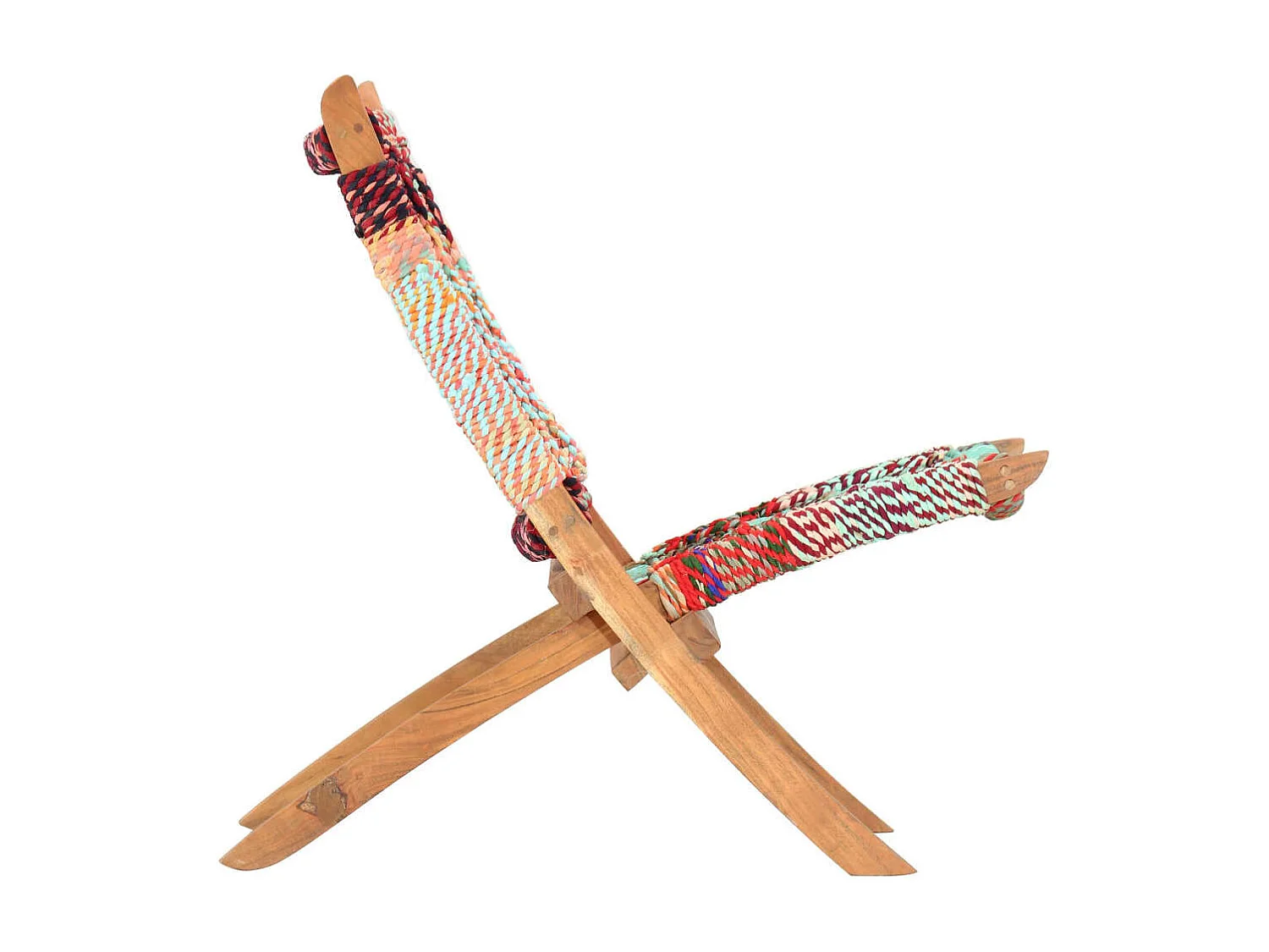 Chaise pliable Chindi Multicolore Tissu