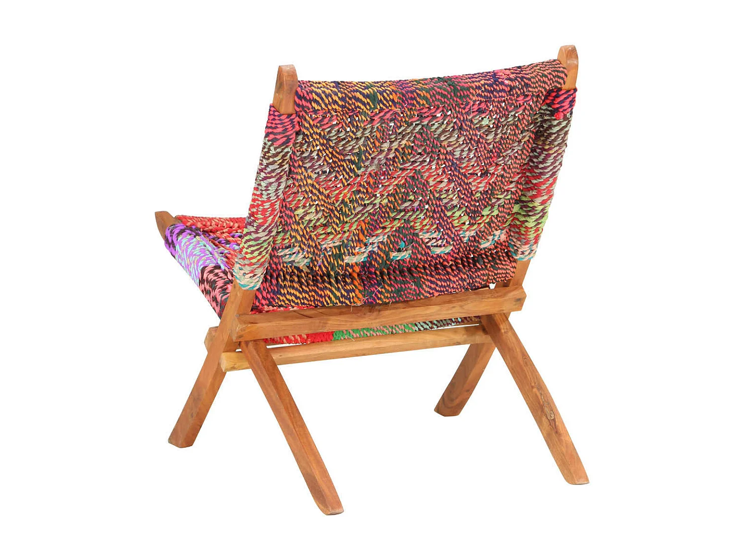 Chaise pliable Chindi Multicolore Tissu