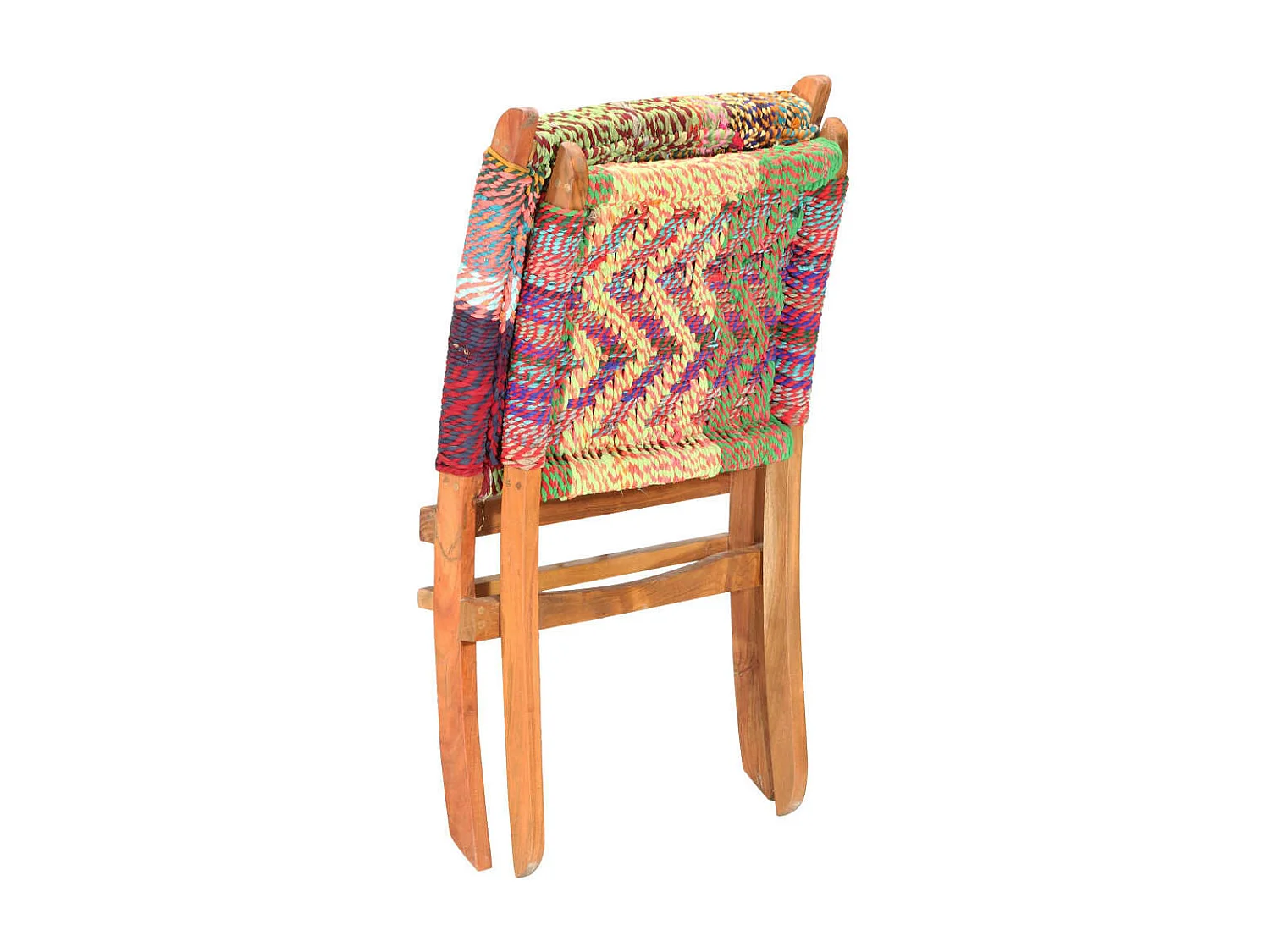 Chaise pliable Chindi Multicolore Tissu