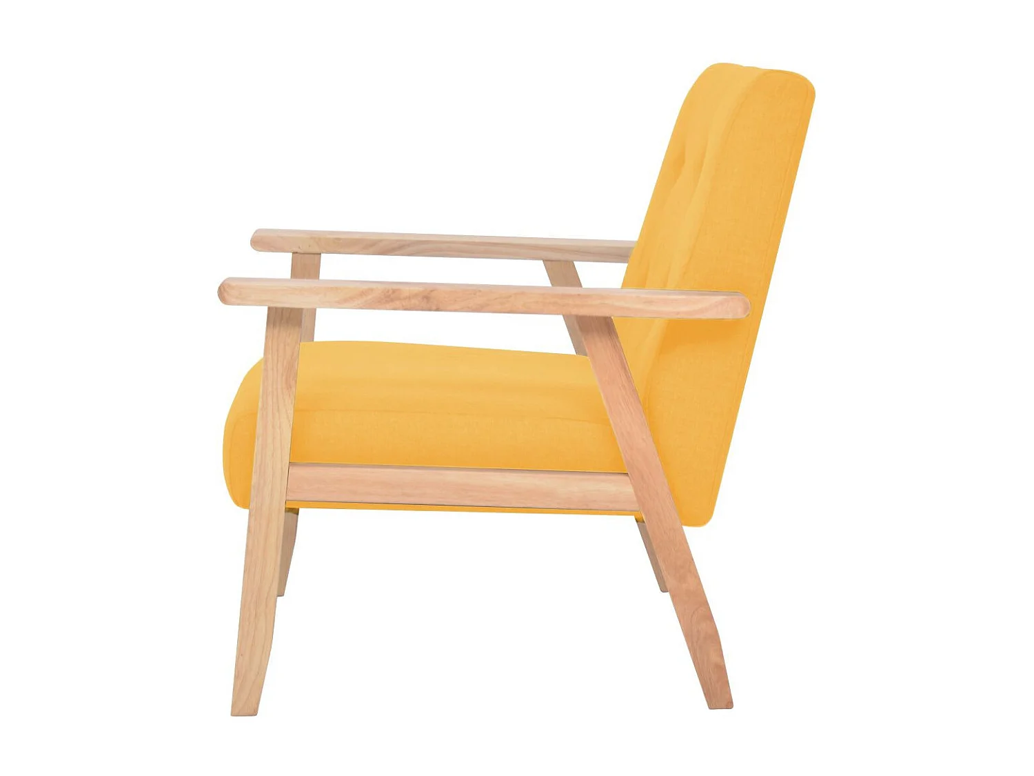 Fauteuil Jaune Tissu 2