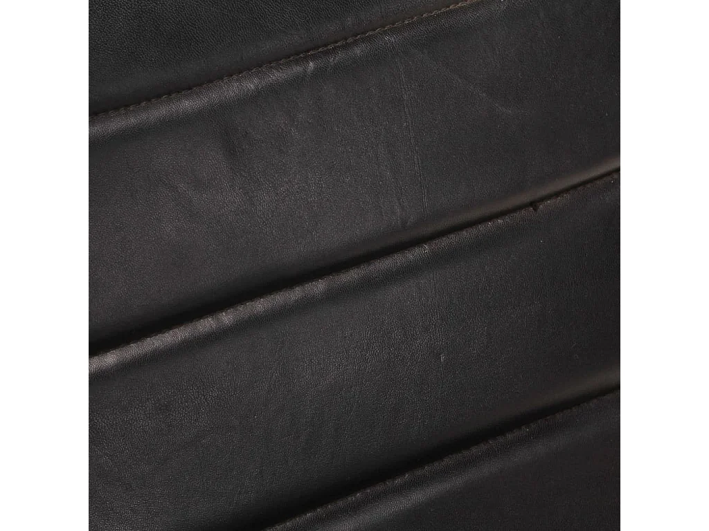 Fauteuil Noir Cuir véritable 6