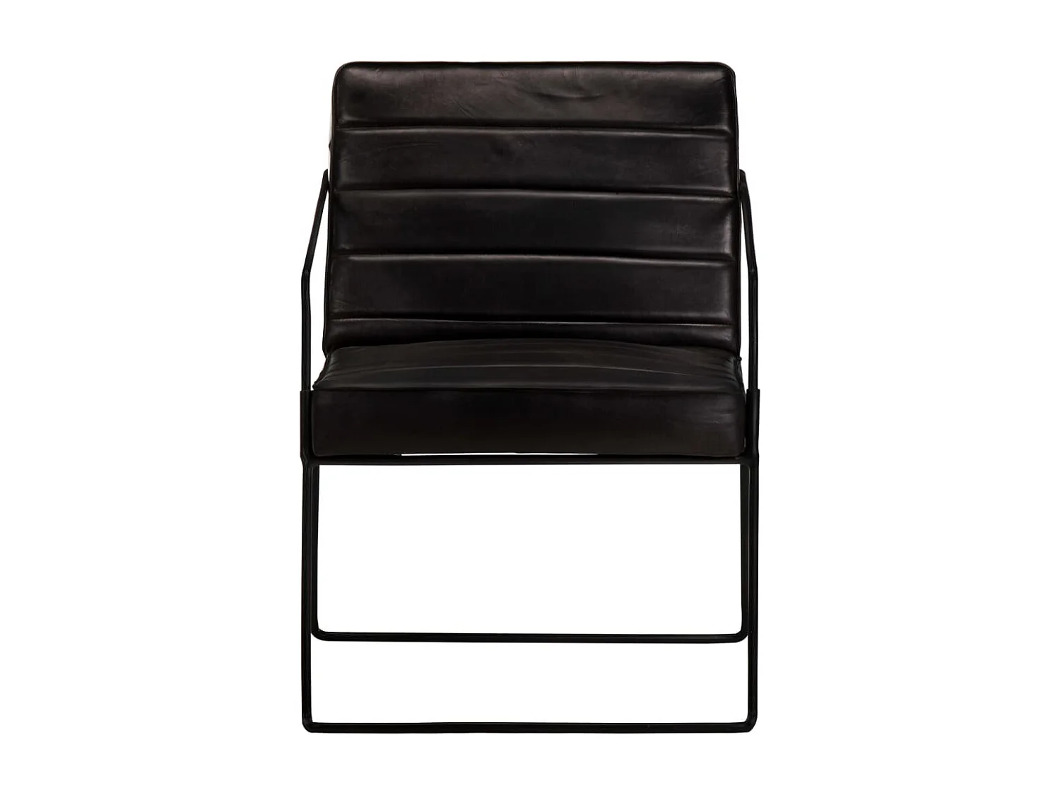 Fauteuil Noir Cuir véritable 6