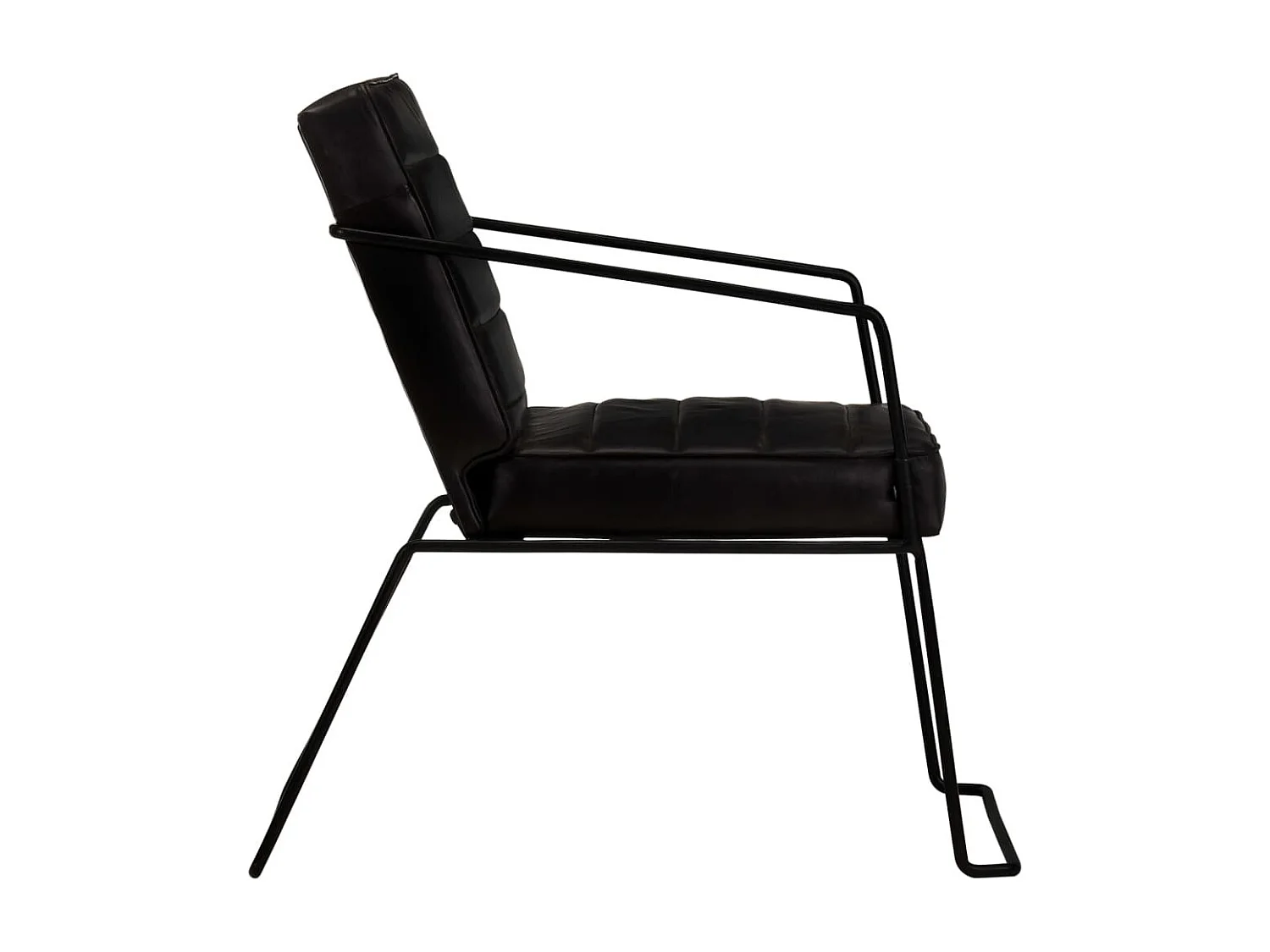 Fauteuil Noir Cuir véritable 6