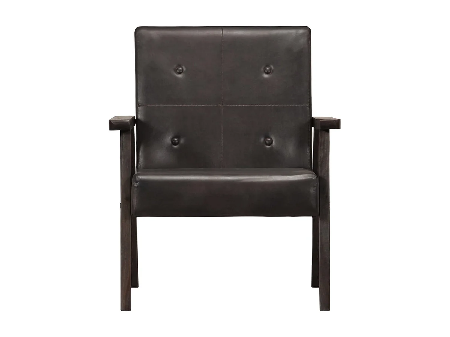 Fauteuil Gris Cuir véritable 5