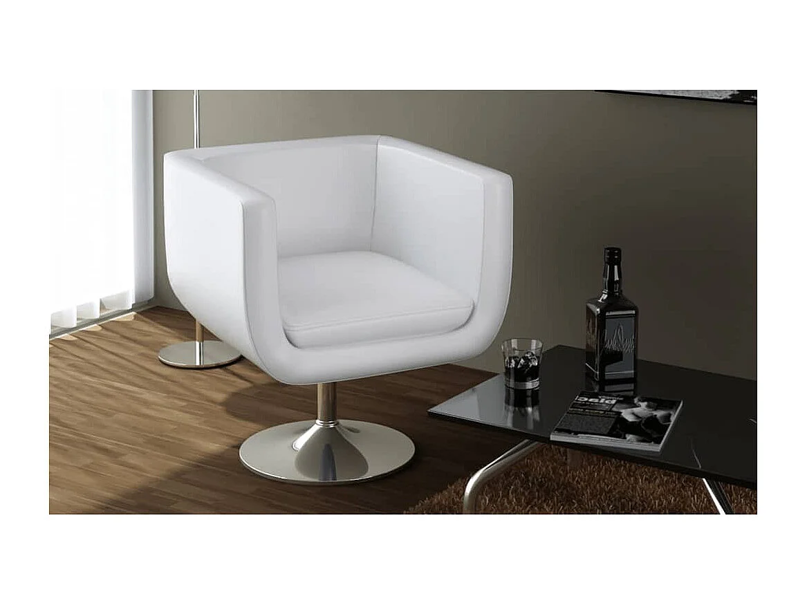 Tabouret de bar Blanc Similicuir 7