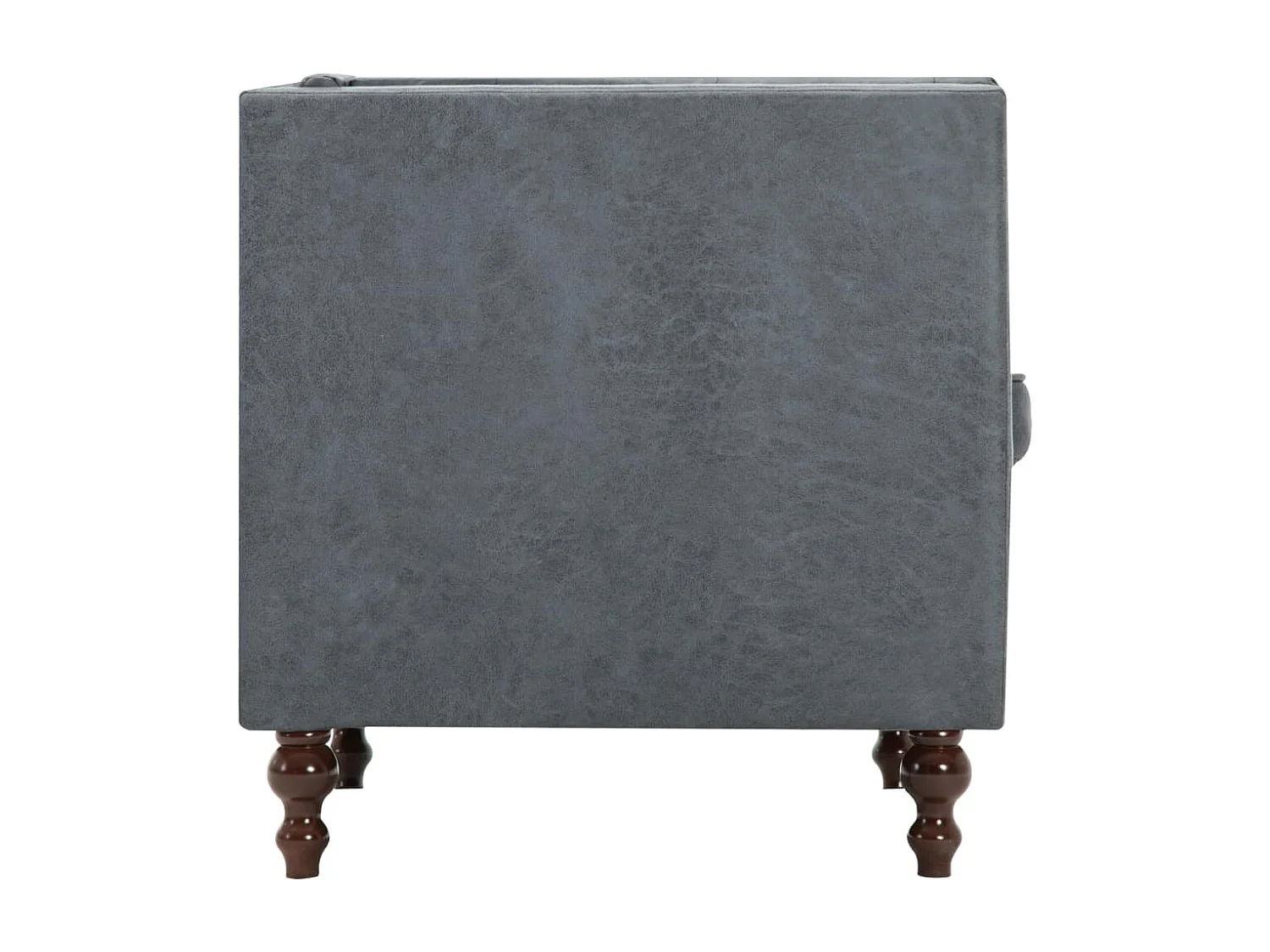 Fauteuil Gris Tissu Koza