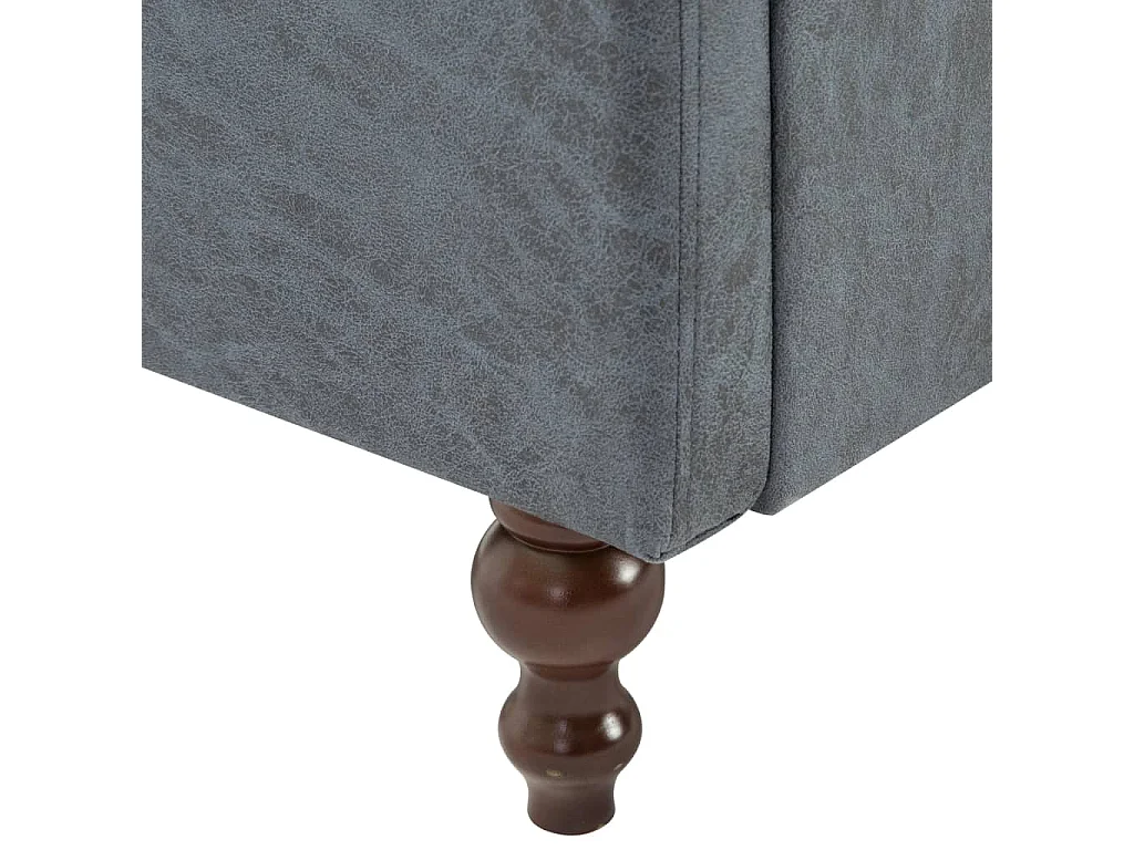 Fauteuil Gris Tissu Koza