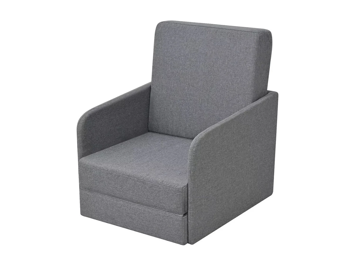 Fauteuil convertible Gris clair Tissu