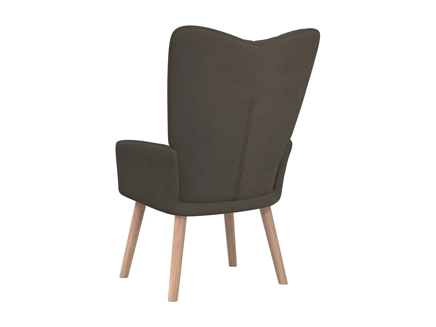 Fauteuil scandinave Gris foncé Velours