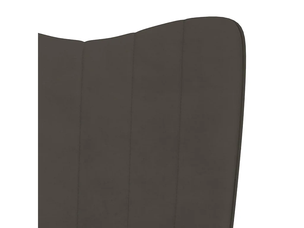 Fauteuil scandinave Gris foncé Velours