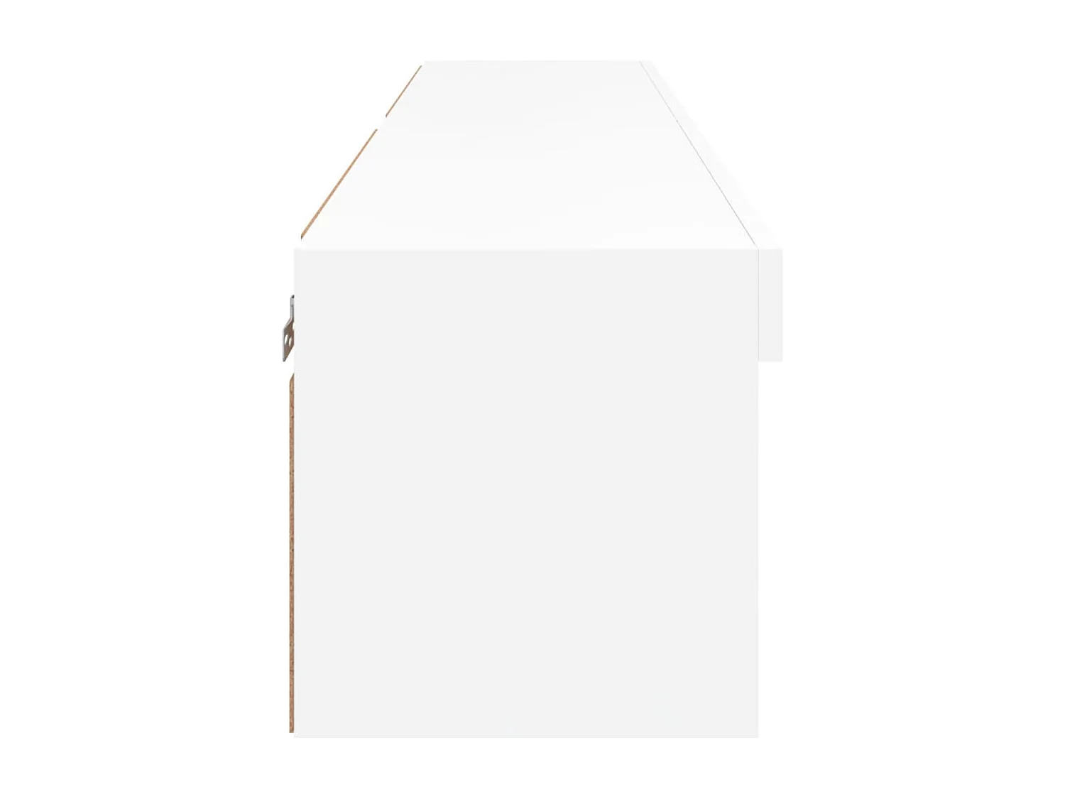 Meuble TV avec lumière LED 2 pc blanc 60x30x30