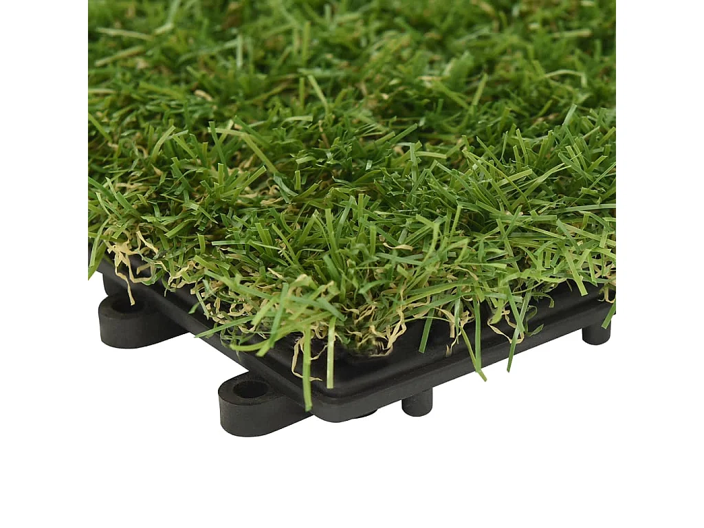 Carreaux de gazon artificiel 11 pc Vert 30x30