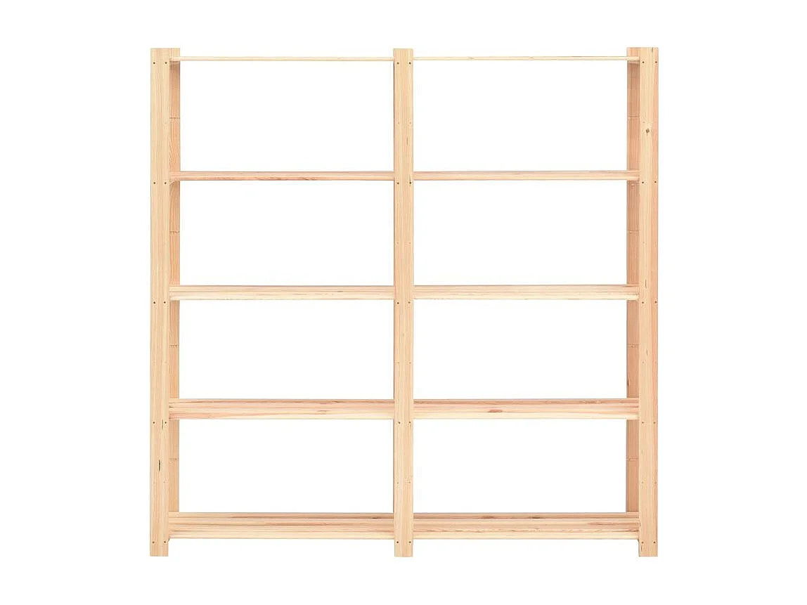 Étagère de rangement à 5 niveaux 5pc 170x38x170 Pin 500 kg